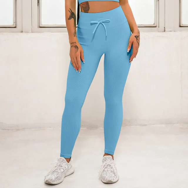 Yoga Leggings/Sports Bra Two Piece Set